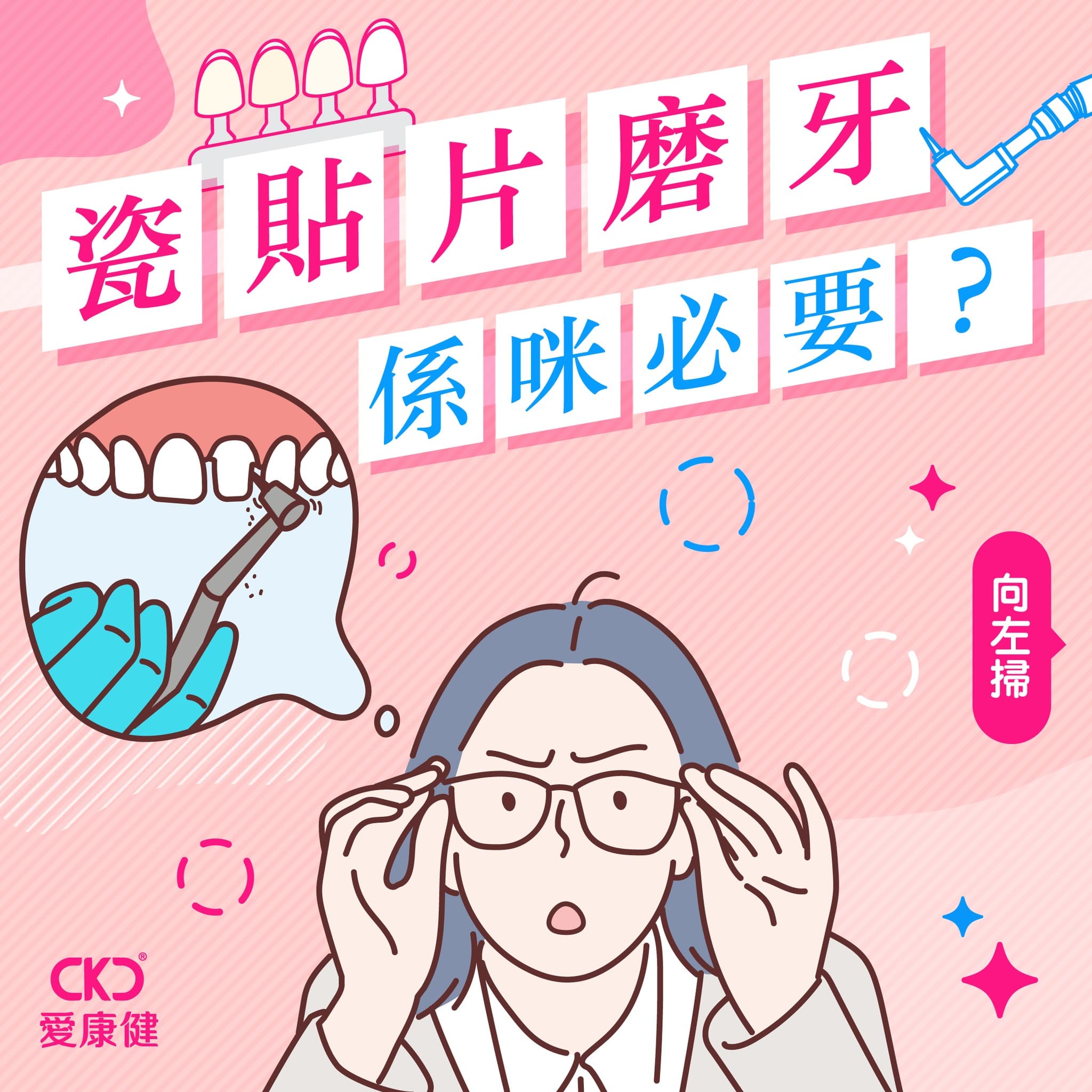 瓷貼片磨牙係咪必要？